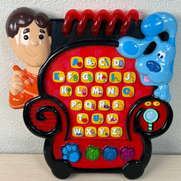 Vintage Blues Clues Notebook Chair Joe Learning Letter ABC Educational Toy Works - Picture 1 of 4
